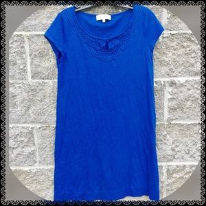 Jones New York Dress Size Small blue t-shirt dress